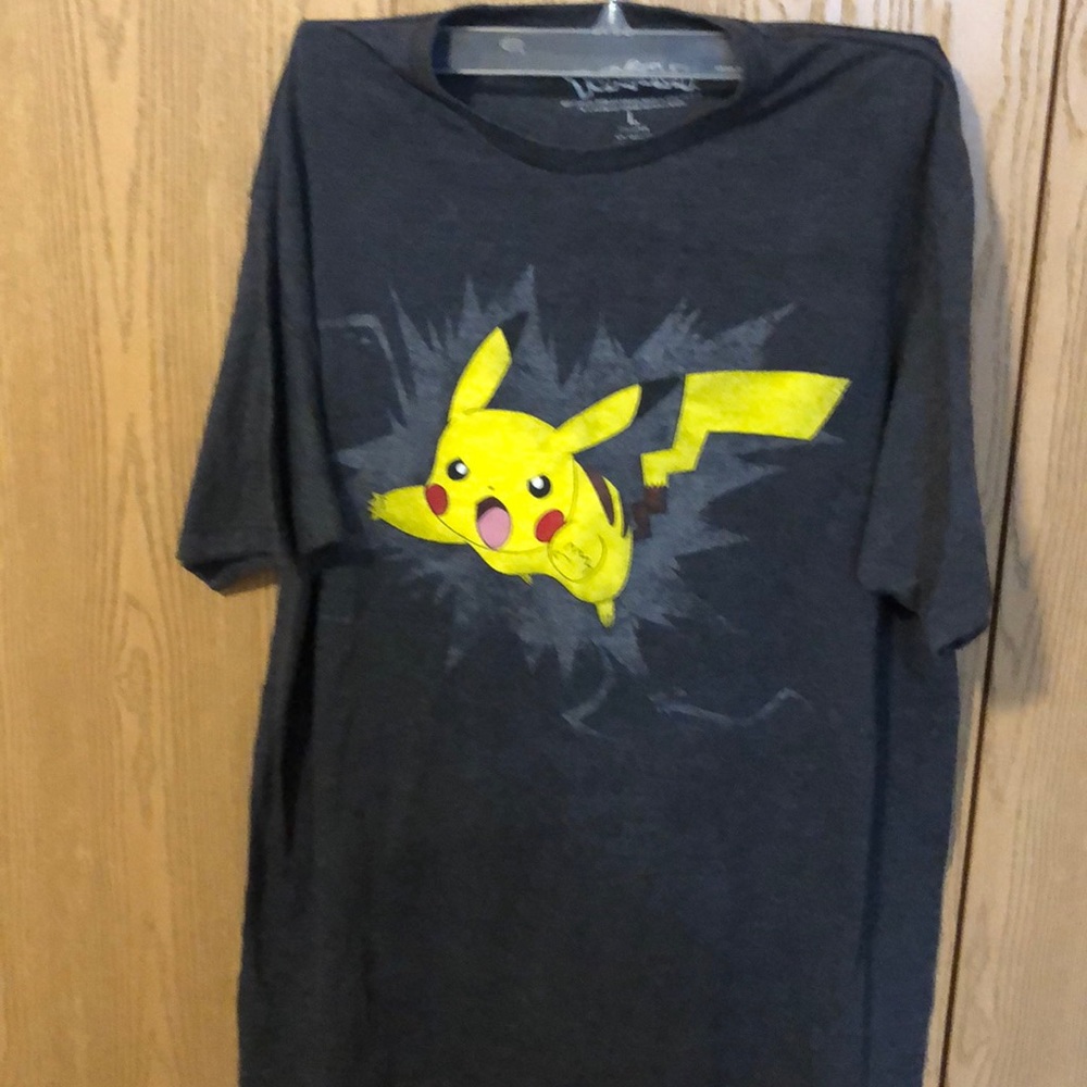 🎃4/20🎃Pokémon T-shirt gray size large